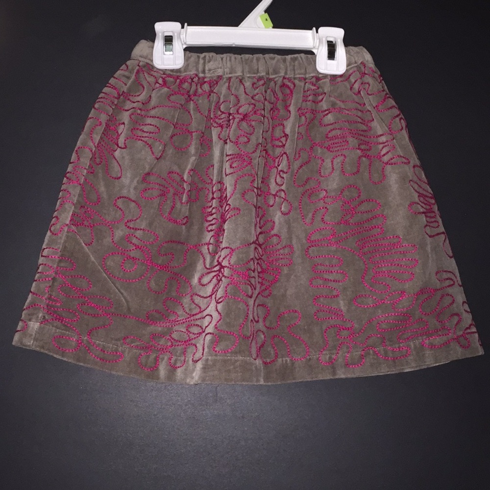 Little girls velvet skirt